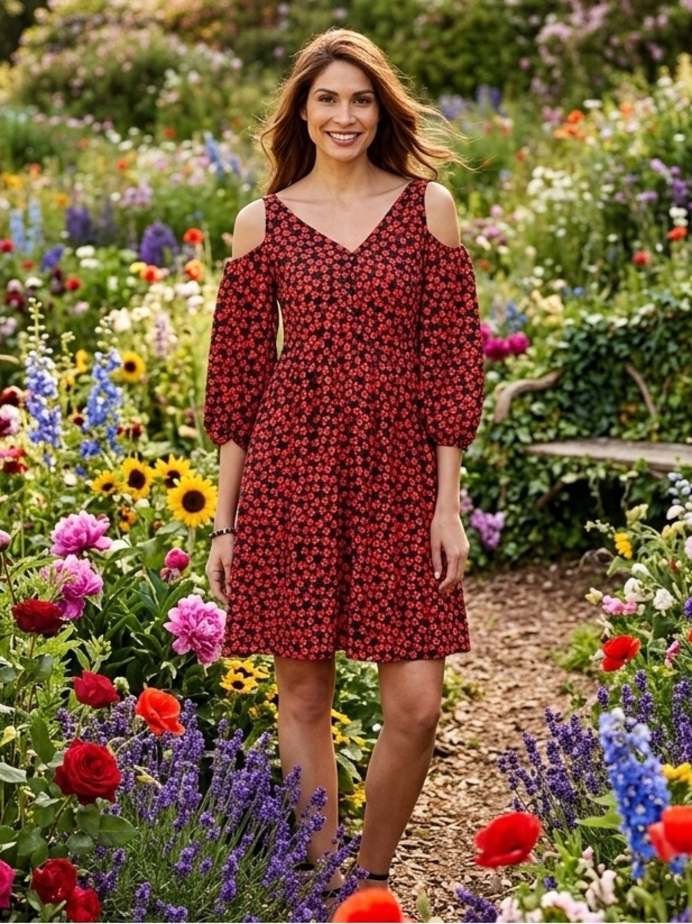 Disney's Alice Through the Looking Glass Off-the Shoulder Dress